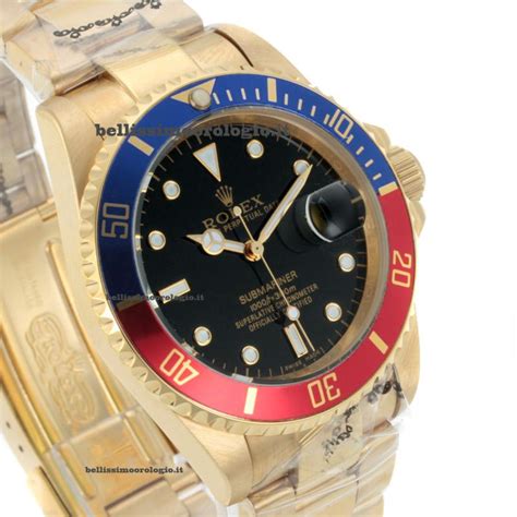 rolex rosso blu prezzo|Rolex submariner stampata.